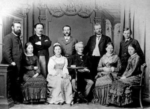Familie Schneidewind, vermutlich 1881/82