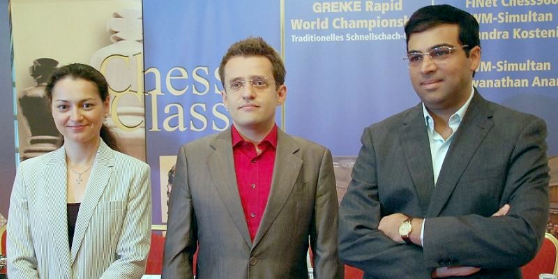 Kosteniuk, Aronian und Anand